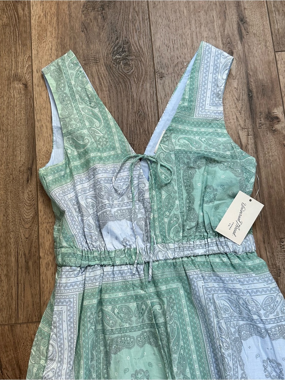 NWT! Universal Thread Women’s Dress, Maxi, Cotton, Patchwork, Paisley, L - Picture 10 of 15